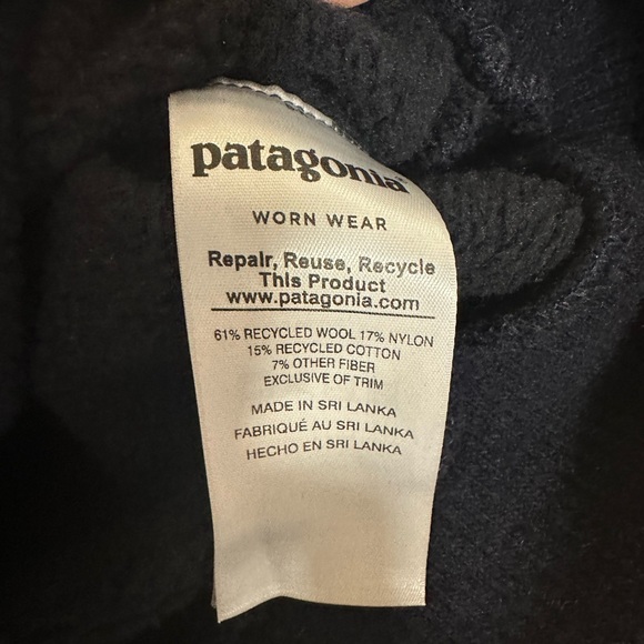 Patagonia Blue Zip Up Sweater - Picture 3 of 3